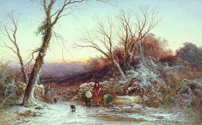 路边的春天：冬天的傍晚 作者 乔治·阿尔弗雷德·威廉姆斯